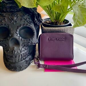 Betsey Johnson Purple Wristlet Wallet